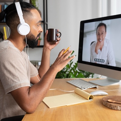 Sessão de terapia online